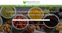 Desktop Screenshot of naturinstitut.info