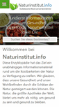 Mobile Screenshot of naturinstitut.info